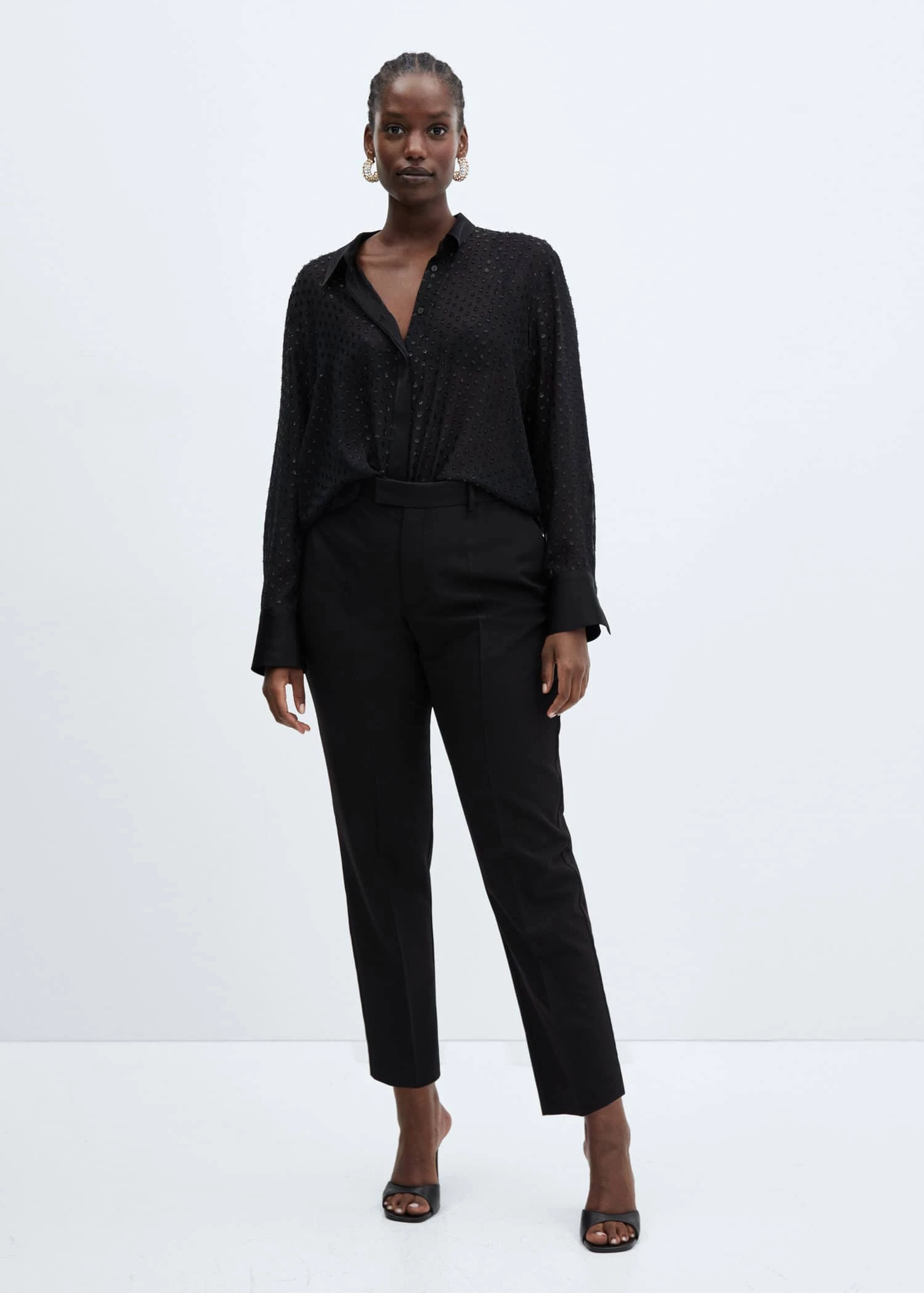 Chemise Semi-transparente Plumetis 5 Chemise Semi-transparente Plumetis – Image 5