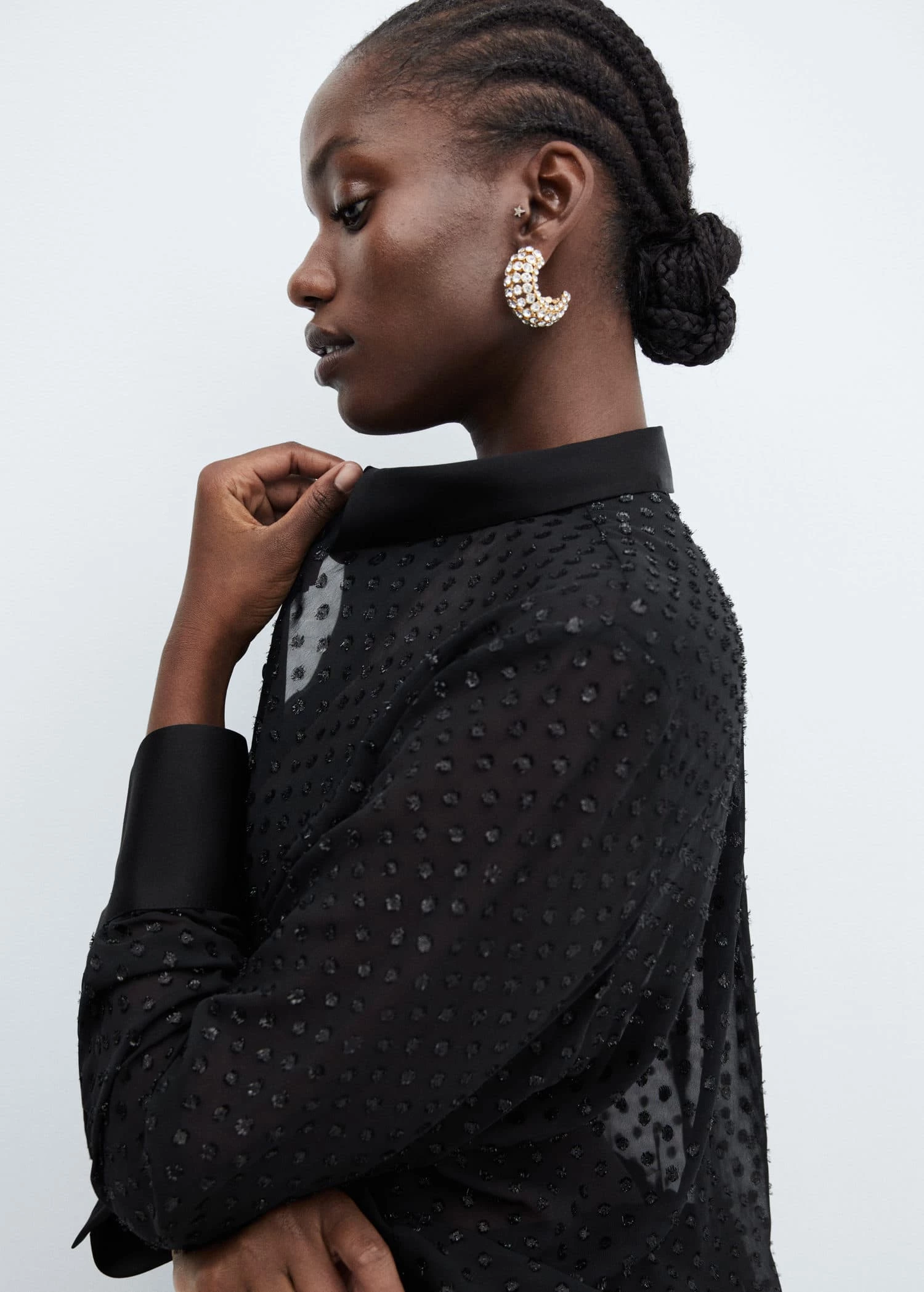 Chemise Semi-transparente Plumetis 6 Chemise Semi-transparente Plumetis – Image 6