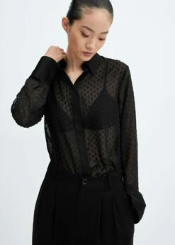 Chemise Semi-transparente Plumetis 17 Chemise Semi-transparente Plumetis -New Trendy Shop 57038268 99 D6