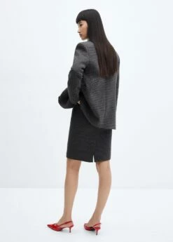 Jupe Pied-de-poule Ceinture -New Trendy Shop 57038280 92 R