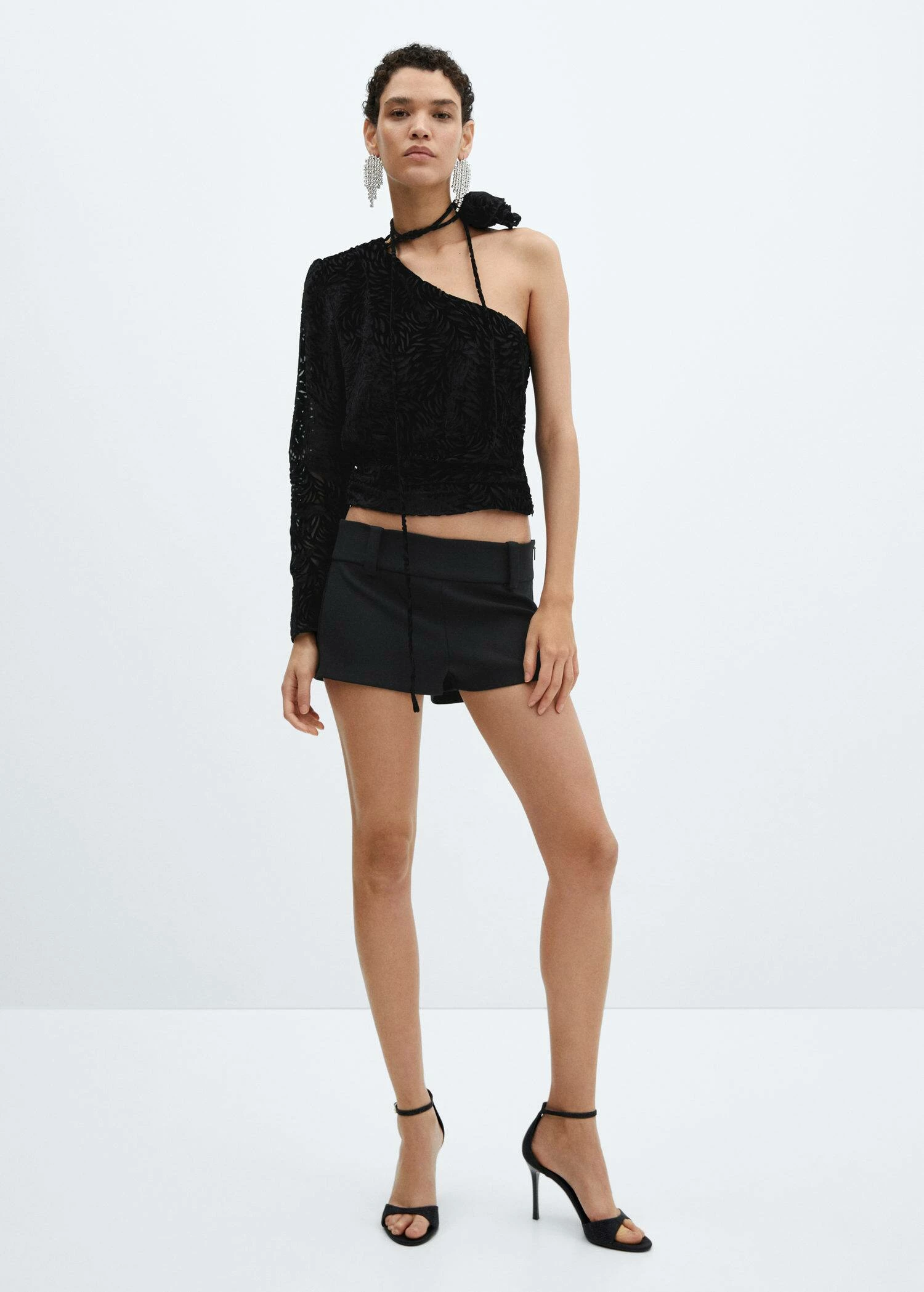 Blouse En Velours Floral 2 Blouse En Velours Floral – Image 2