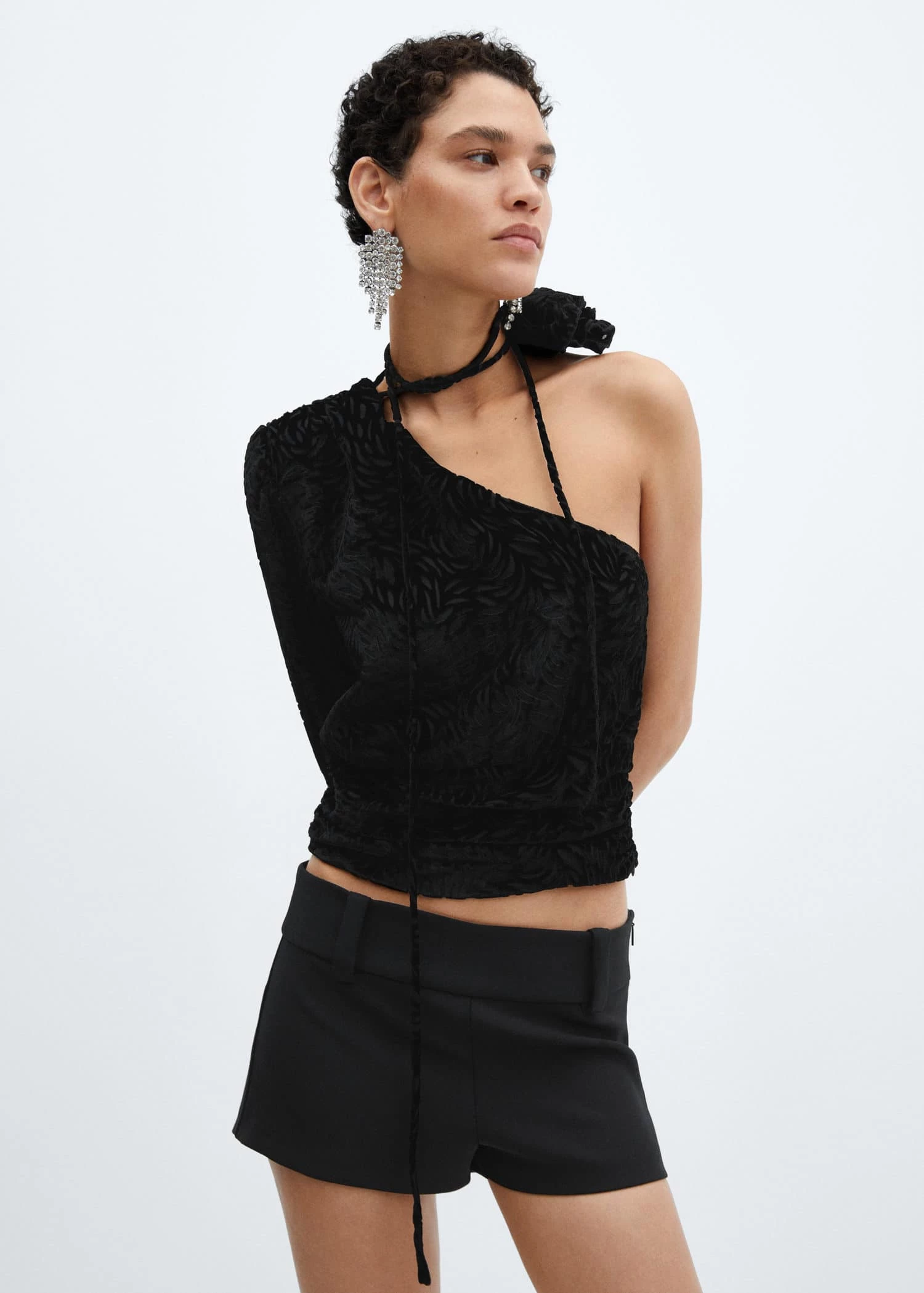 Blouse En Velours Floral 1 Blouse En Velours Floral