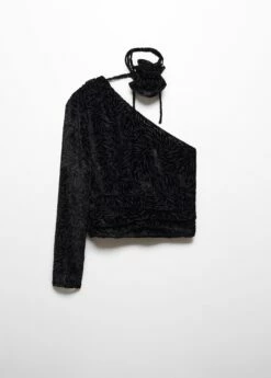 Blouse En Velours Floral 13 Blouse En Velours Floral -New Trendy Shop 57039099 99 B