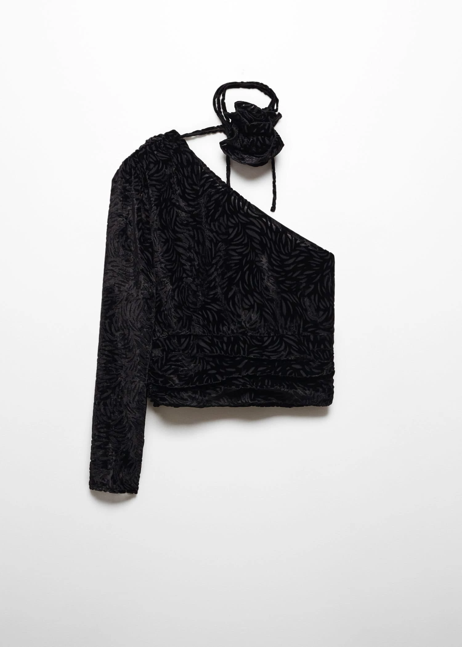 Blouse En Velours Floral 7 Blouse En Velours Floral – Image 7