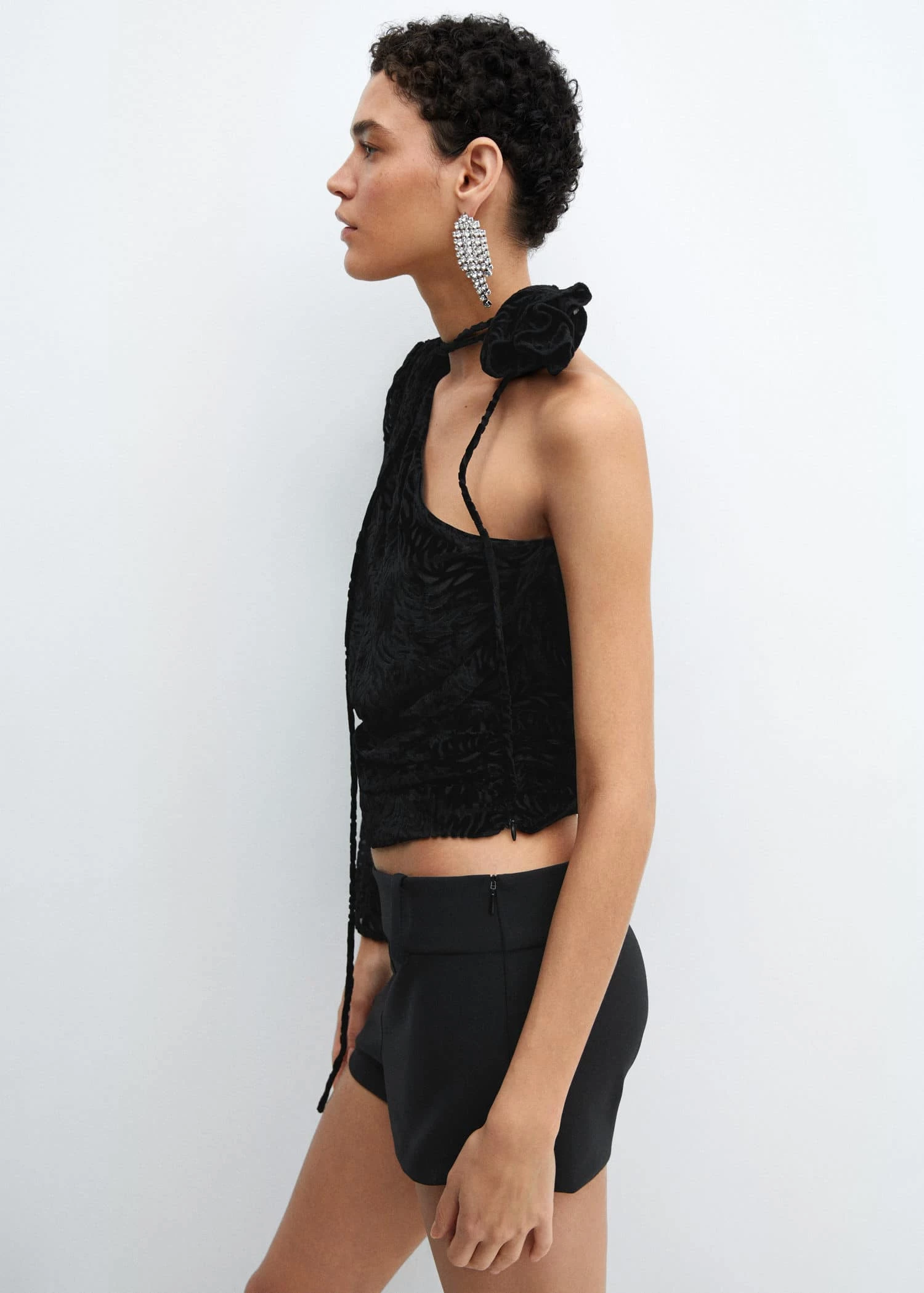 Blouse En Velours Floral 5 Blouse En Velours Floral – Image 5