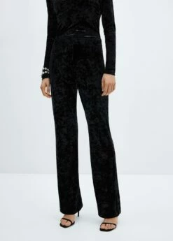 Pantalon Droit En Velours