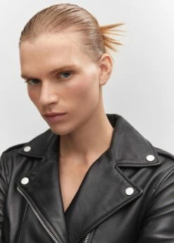 Blouson Biker En Cuir -New Trendy Shop 57039805 99 D1