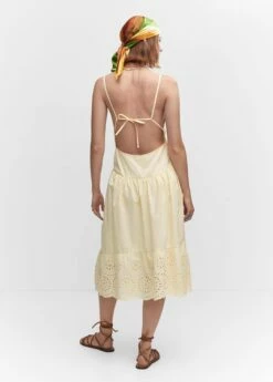 Robe Chemise Détails Ajourés -New Trendy Shop 57040081 10 R