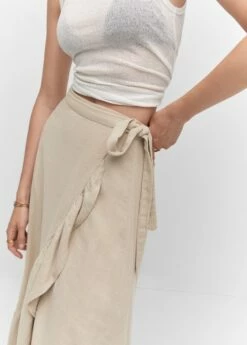 Jupe Texturée Croisée -New Trendy Shop 57040105 06 D6