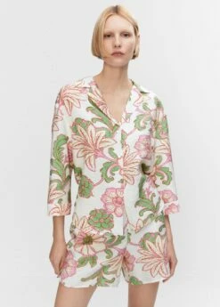 Chemise Imprimée Texturée