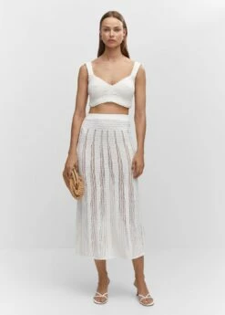 Jupe Maille Détails Ajourés -New Trendy Shop 57040256 01 99999999 01