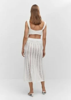 Jupe Maille Détails Ajourés -New Trendy Shop 57040256 01 R