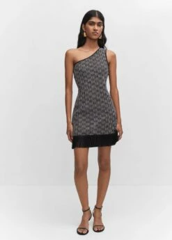 Robe Asymétrique Détail Franges -New Trendy Shop 57040271 99 99999999 01