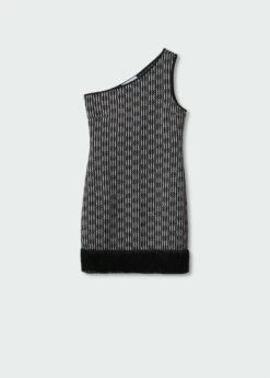 Robe Asymétrique Détail Franges -New Trendy Shop 57040271 99 B