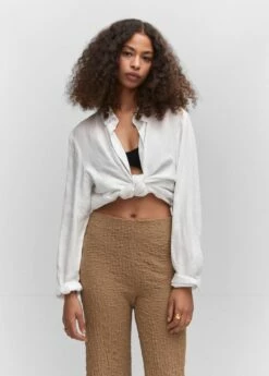 Pantalon Wideleg Texturé 17 Pantalon Wideleg Texturé -New Trendy Shop 57040277 35 D1