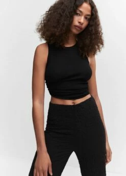 Pantalon Wideleg Texturé 24 Pantalon Wideleg Texturé -New Trendy Shop 57040277 99 D1