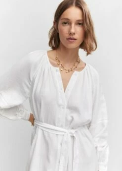 Robe Coton Ceinture -New Trendy Shop 57040288 01 D1