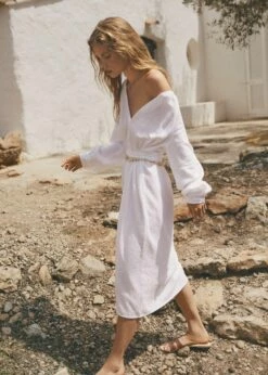 Robe Coton Ceinture -New Trendy Shop 57040288 01 D6