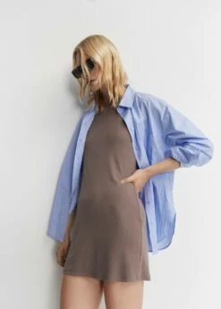 Robe Courte Maille -New Trendy Shop 57040302 35 D2