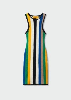 Robe Midi Maille Multicolore -New Trendy Shop 57040379 05 B