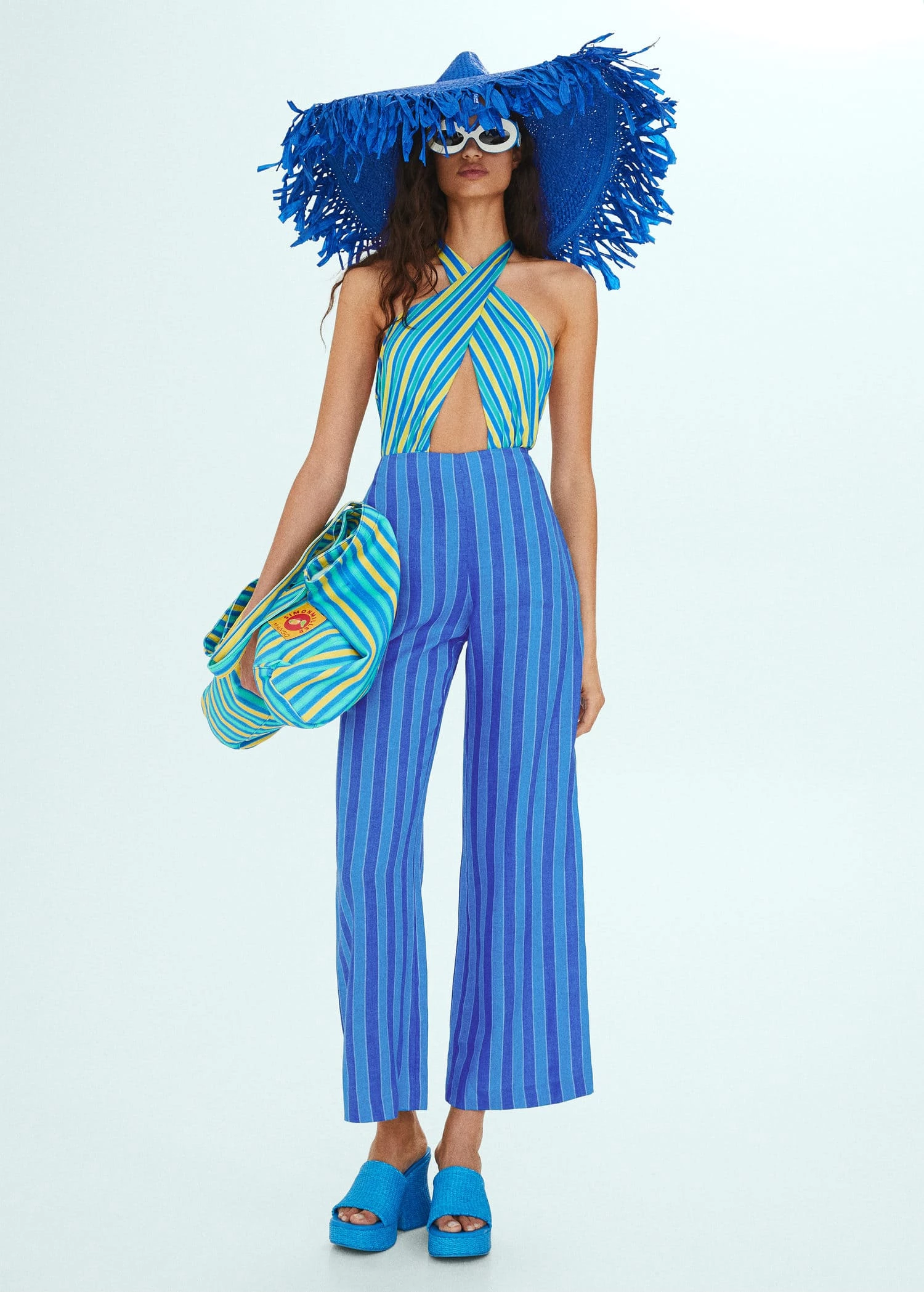 Pantalon Lin à Rayures 2 Pantalon Lin à Rayures – Image 2