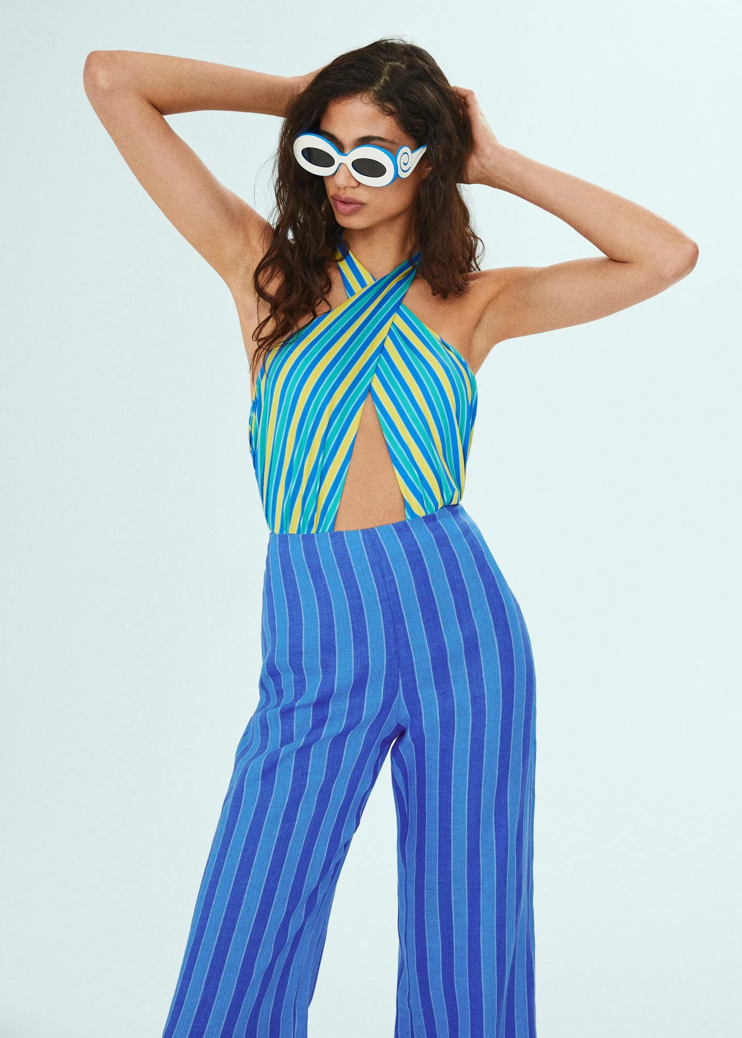 Pantalon Lin à Rayures 4 Pantalon Lin à Rayures – Image 4