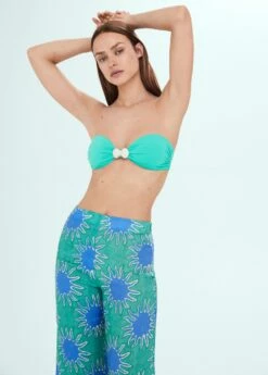 Pantalon Wideleg Lin Imprimé -New Trendy Shop 57040385 46 D1