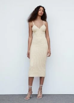 Robe Maille Détail Sequins -New Trendy Shop 57040453 05 99999999 01