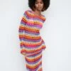 Robe Crochet Multicolore