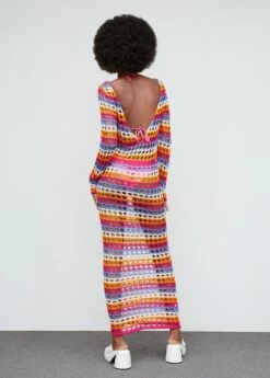 Robe Crochet Multicolore -New Trendy Shop 57040457 21 R