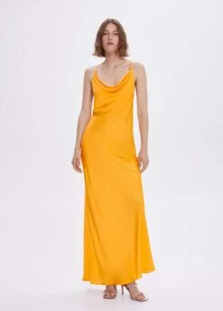 Robe Satin Col Bénitier 8 Robe Satin Col Bénitier -New Trendy Shop 57040458 20 99999999 01