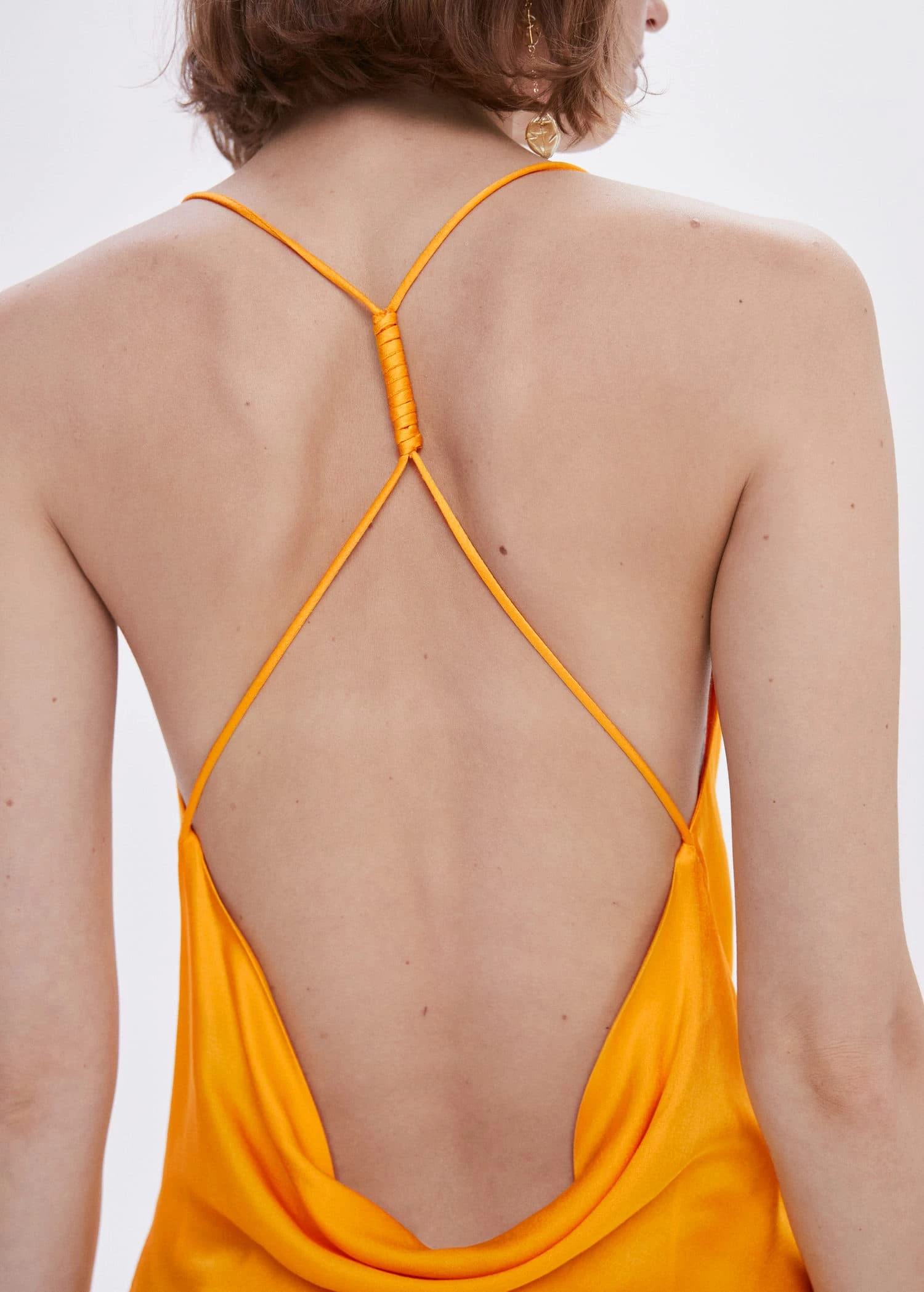 Robe Satin Col Bénitier 5 Robe Satin Col Bénitier – Image 5