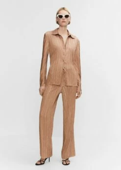 Pantalon Plissé Satiné 15 Pantalon Plissé Satiné -New Trendy Shop 57040699 30 99999999 01