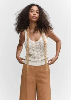 Pantalon Wideleg Plissé -New Trendy Shop 57040718 09 D1