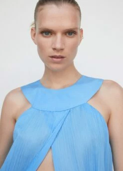 Robe Plissée Emmanchures Américaines -New Trendy Shop 57040721 52 D1