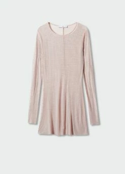 Robe Maille Filet Détail Cristal 15 Robe Maille Filet Détail Cristal -New Trendy Shop 57041028 83 B