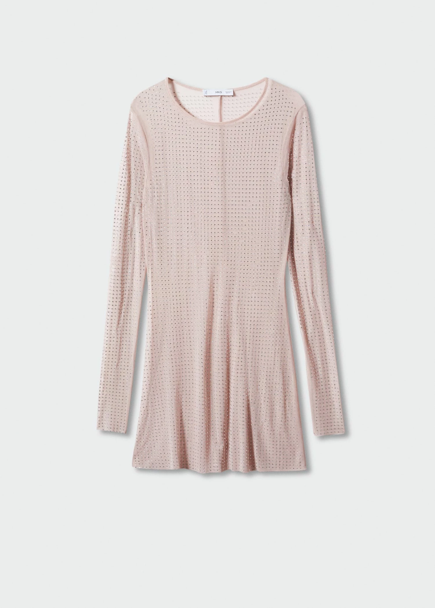 Robe Maille Filet Détail Cristal 8 Robe Maille Filet Détail Cristal – Image 8