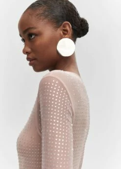 Robe Maille Filet Détail Cristal 11 Robe Maille Filet Détail Cristal -New Trendy Shop 57041028 83 D1