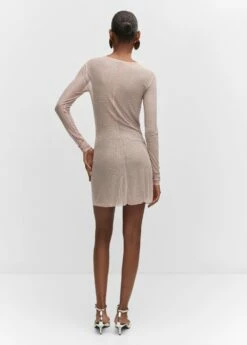 Robe Maille Filet Détail Cristal 10 Robe Maille Filet Détail Cristal -New Trendy Shop 57041028 83 R