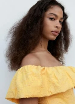 Robe Texturée Volantée -New Trendy Shop 57041171 12 D1