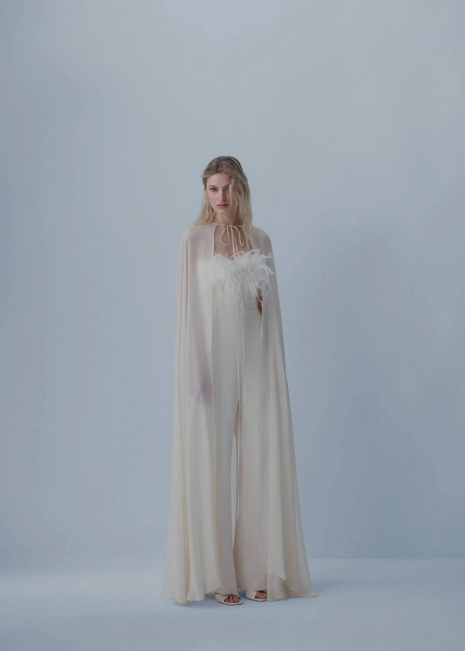 Longue Cape Ceinture à Nouer 2 Longue Cape Ceinture à Nouer – Image 2