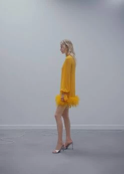 Robe Semi-transparente Plumes -New Trendy Shop 57041175 12 D2