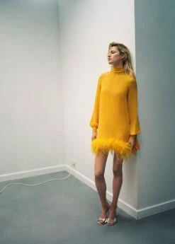 Robe Semi-transparente Plumes -New Trendy Shop 57041175 12 D6