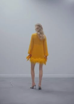 Robe Semi-transparente Plumes -New Trendy Shop 57041175 12 R