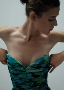 Robe Froncée Encolure Cœur -New Trendy Shop 57043276 46