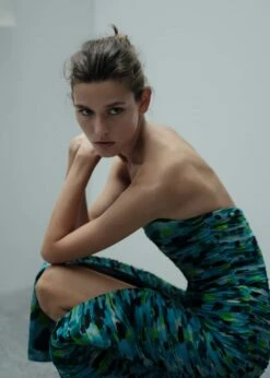 Robe Froncée Encolure Cœur -New Trendy Shop 57043276 46 D1