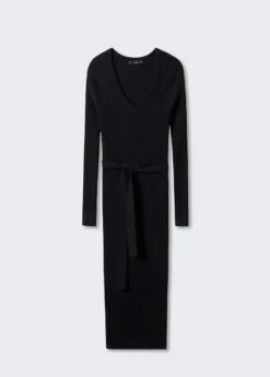 Robe Midi Maille Ceinture -New Trendy Shop 57043802 99 B