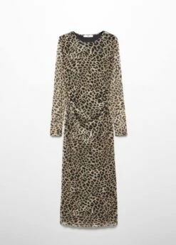 Robe Midi En Imprimé Animal -New Trendy Shop 57043804 30 B