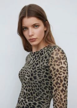 Robe Midi En Imprimé Animal -New Trendy Shop 57043804 30 D1