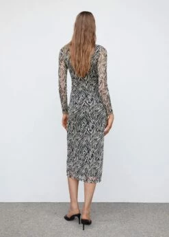 Robe Midi En Imprimé Animal -New Trendy Shop 57043804 99 R